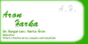 aron harka business card